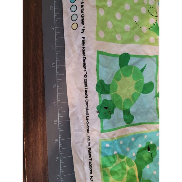 6 is for green Patty Reed Designs 2009 Laurie Campbell La-di-draw 4yds - Picture 4 of 5